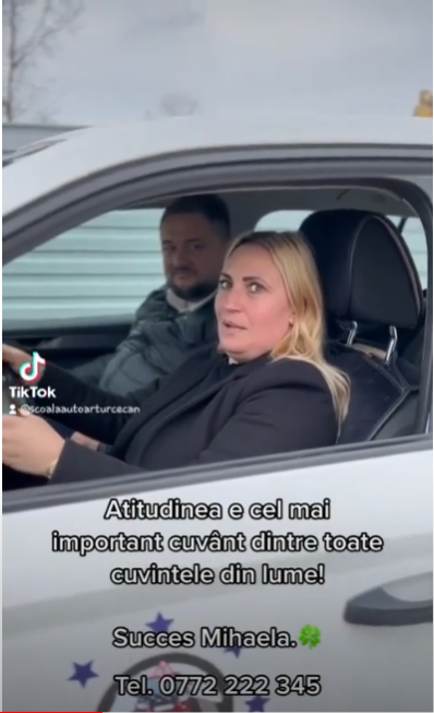 Ședință practică alături de Mihaela, poligon Iași